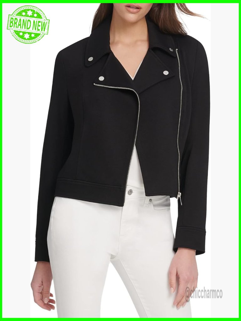 Everyday Moto Jacket Long Sleeve Nylon Casual Blazer Short Length